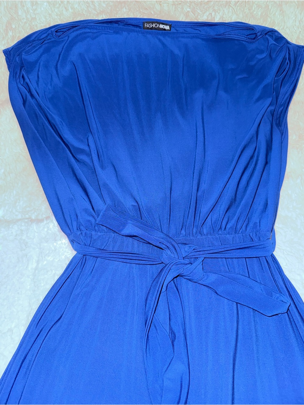 Fashion Nova Royal Belted Jumpsuit
